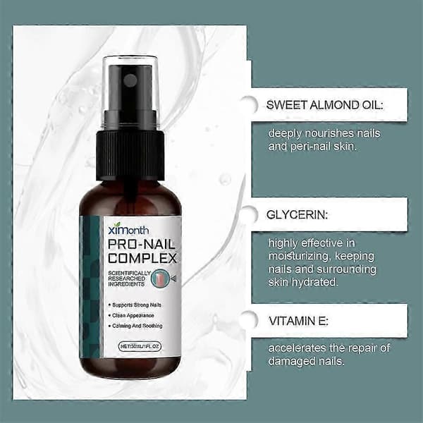 3 STK 2024 Ny ProNail Complex Sprayolje for Negler 30ML A