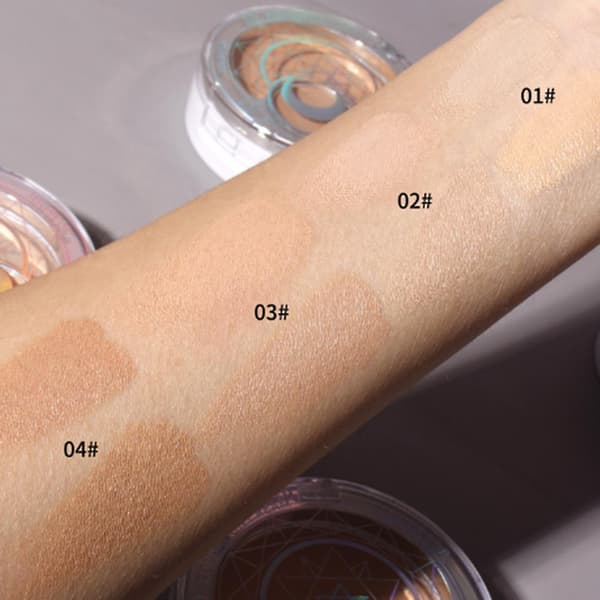 2 i 1 Concealer Multilayer Repair-Foundation Concealer med spejl til kvinder A