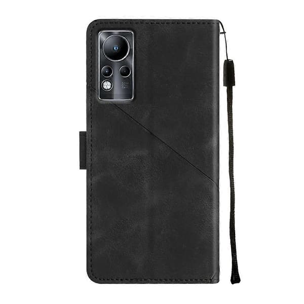 För Infinix Note 11 Skin-feel präglat läderfodral
