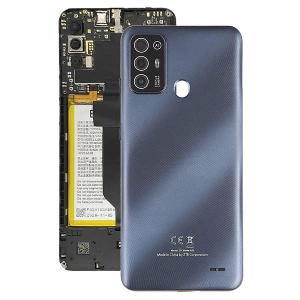 Til ZTE Blade A52 Batteri Bagcover Grå