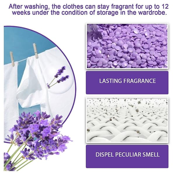 Lavendel Vaskeperler Langvarig Duft Vaskeperle for Vaskemaskin A