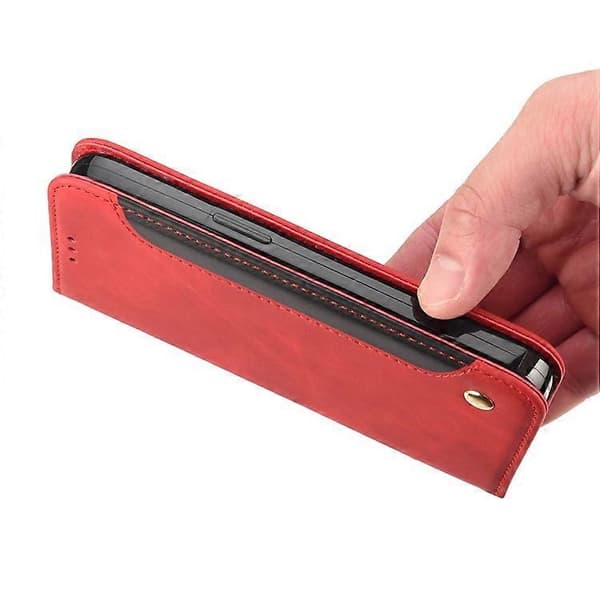 Kompatibel med iPhone 16 Plus Fodral PU Läder Stötsäkert Skydd Plånboksfodral A