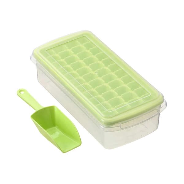 Kylskåpsisbitsform med lock för restauranger Sommar PP-material Enkel design 28X13.5CM 1 st A