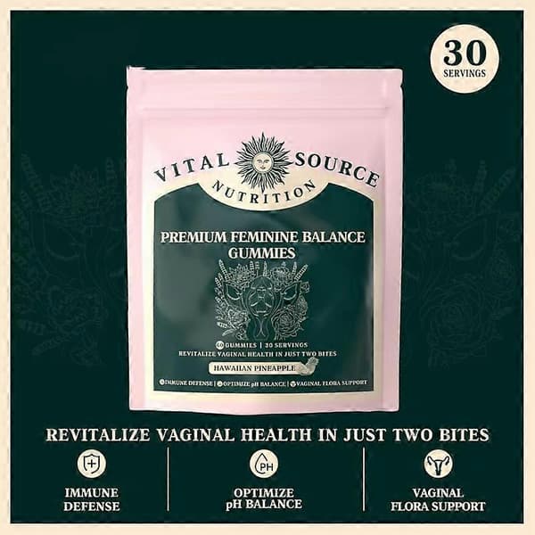 Feminine Balance Gummies 60 Count Nutrition Gels & Chew_pp A