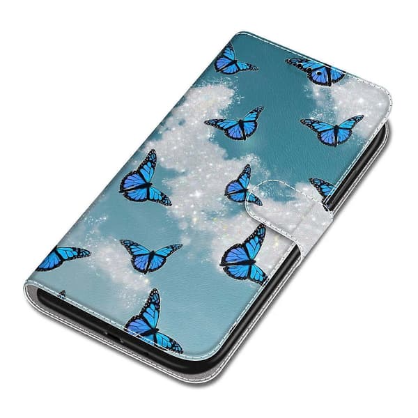Til Samsung Galaxy S24+ Cover med mønstertryk og kortholder A