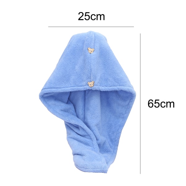 Hårhåndklædeindpakning Hurtigtørrende，Absorberende turbanhovedindpakning til