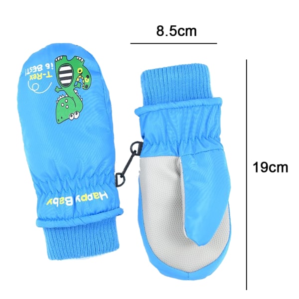 Toddler Winter Mittens Waterproof Boy Ski Gloves Warm Fleece