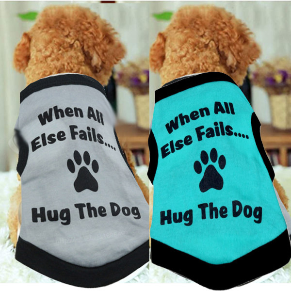 2-pak hund T-shirt basisvest outfit