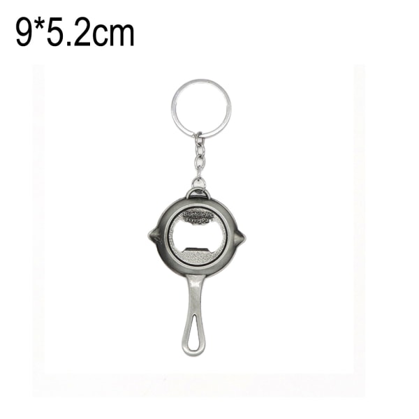 Car keychain pendant pendant pan bottle opener gift