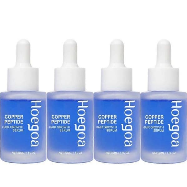 Kobberpeptid Hårvekstserum 30ml for Hodebunnsnæring Styrkende Hårrot (4 stk)