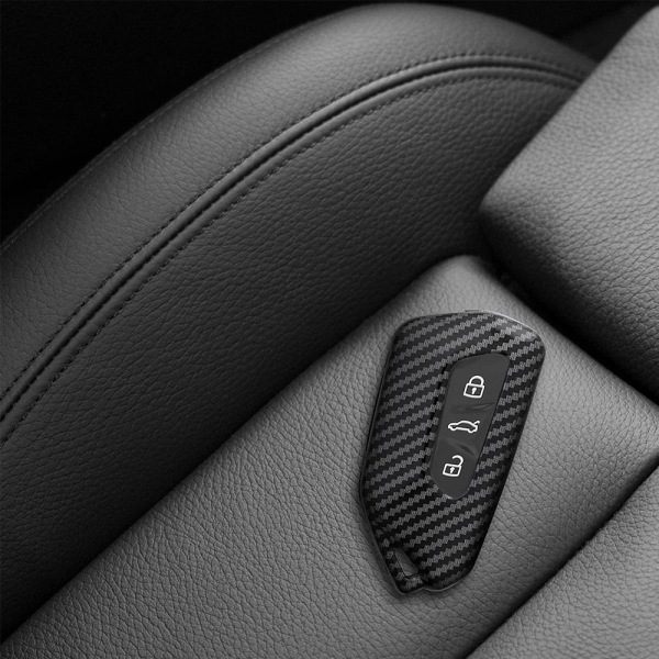 1 stk nøkkelringdeksel for Volkswagen Golf 8, beskyttende karbonfib