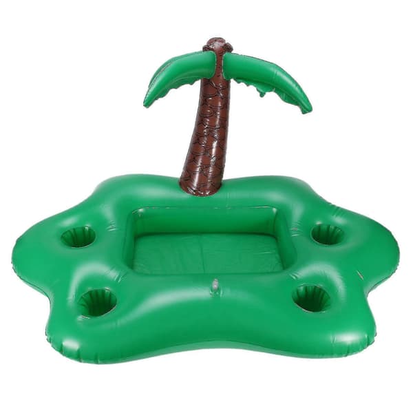 Sommerbasseng PVC oppblåsbar flytende bar - Grønn Coco A