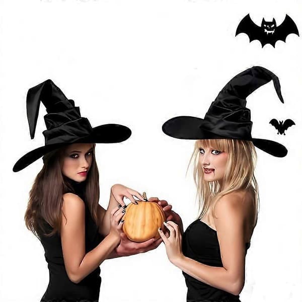 Halloweenhatte Fest Heksehatte - 3 Stilarter A