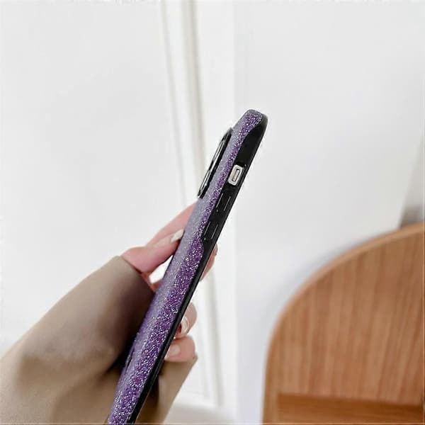 VESCENT Kompatibel med iPhone 12 Pro Max-deksel Glitter TPU+PC Fallsikkert telefondeksel A