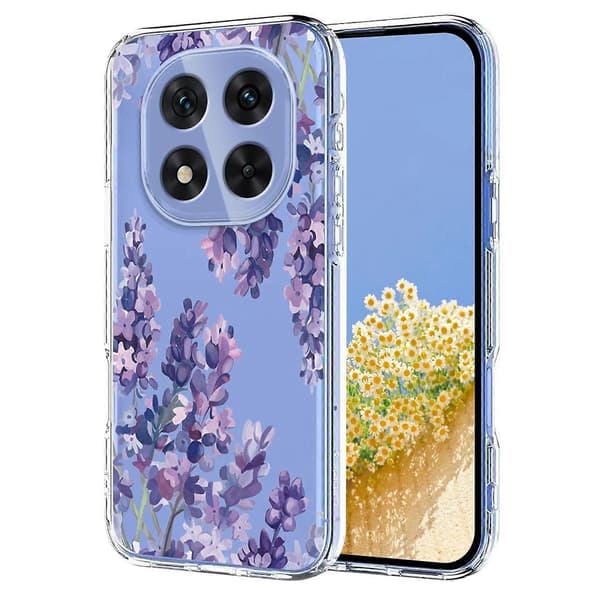 Blomstermønster malt TPU-telefondeksel til Redmi Note 14 Pro 4G