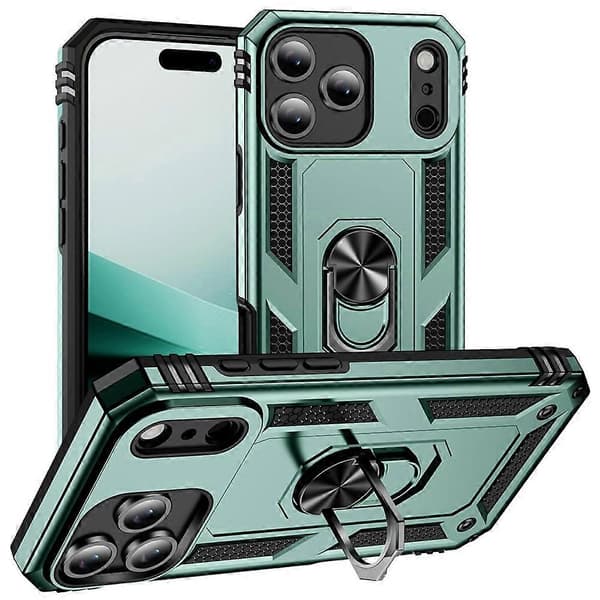 Kompatibel med iPhone 17 Pro Max-deksel PC + TPU-telefondeksel med støtte A