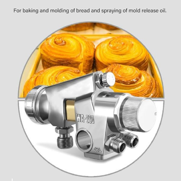 Färgspruta 98PSI Pneumatisk Fin Atomiserings Sprutpistol Set för Produktion 1.5 Kaliber