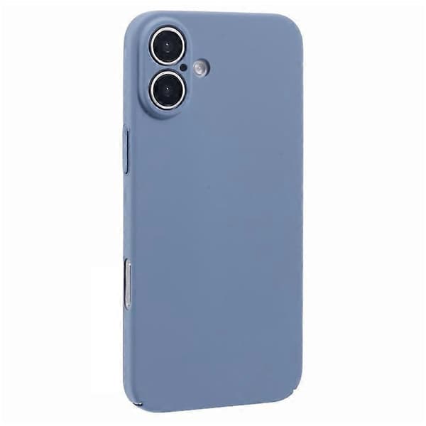 Kompatibel med iPhone 16 Plus-deksel, gummiert hardt PC-telefondeksel, grå