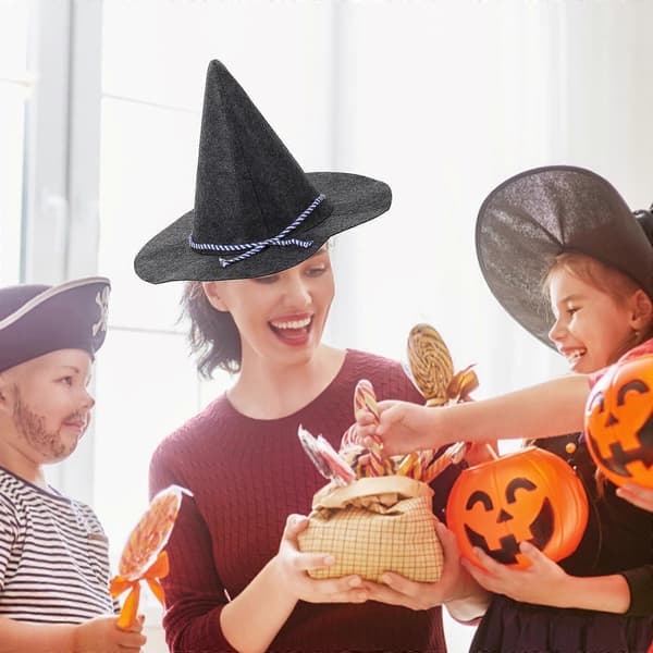 Heksehat Halloween Maskeradehat til dekoration Halloween Kostume Rekvisit A