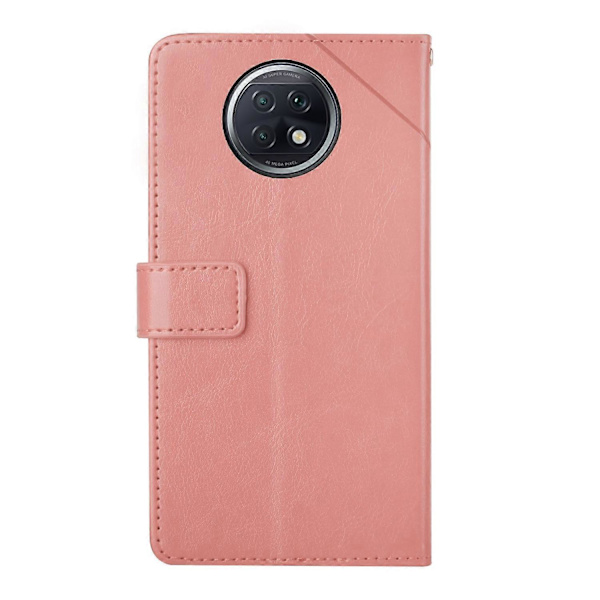 För Xiaomi Redmi Note 9 5G / Note 9T 5G Y-sömmar Horisontellt vikbart läderfodral