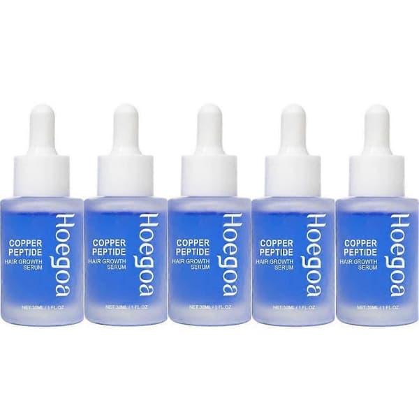 Kobberpeptid Hårvekstserum 30ml for Hodebunnsnæring Styrkende Hårrot (5 stk)