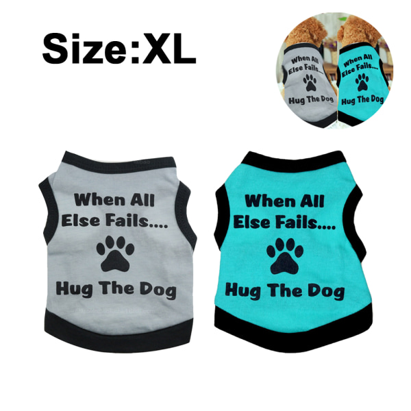 2 Pack Dog T-paita Basic Vest Outfit