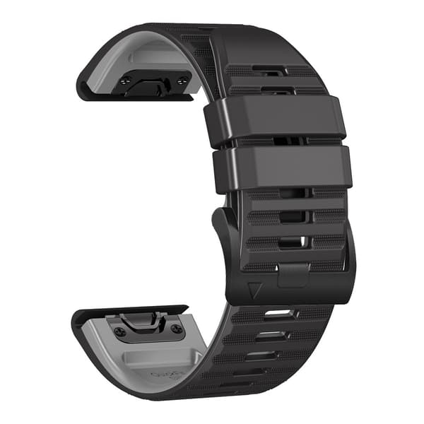 Rem til Garmin Fenix 6/Fenix 7 Instinct, 22 mm bred silikonrem Quick-Fit til Garmin