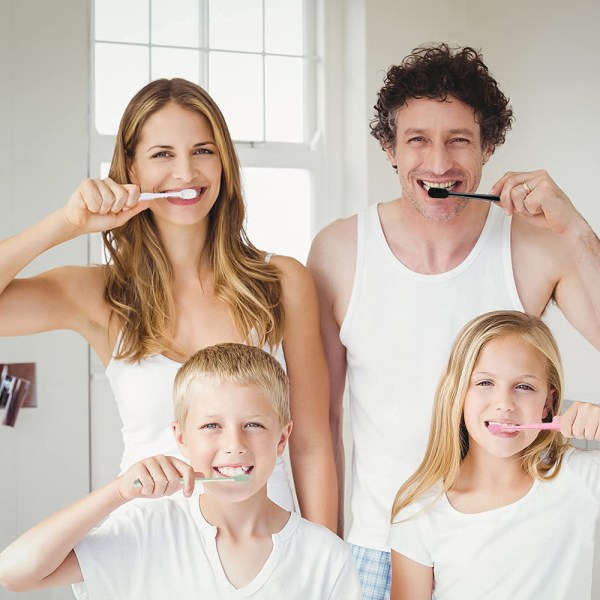 8 stykker myk tannbørste Ekstra myke børster Manuell myk