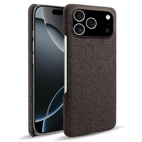 Kompatibel med iPhone 17 Pro Mobilskal Tygtextur Anti-Rep Skyddande PC Baksida A