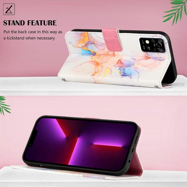 ZTE Blade A31 PT003 marmorikuvioinen läppäkotelo