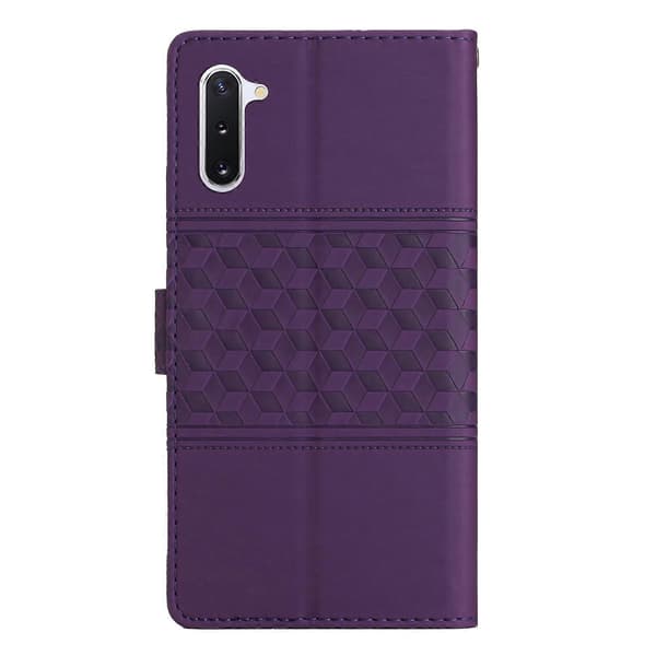 For Samsung Galaxy Note10 Diamantpreget Skinnfølelse Telefonveske med Snor