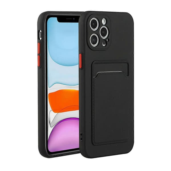 För iPhone 13 Pro Stötsäkert TPU-skyddsfodral med kortplatsdesign