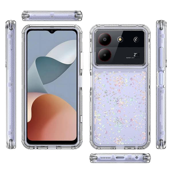 Transparent akryl laserpapper telefonfodral för ZTE Blade A54