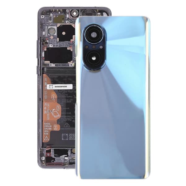 För Huawei Nova 9 SE Batteribakstycke med kameralins Blå