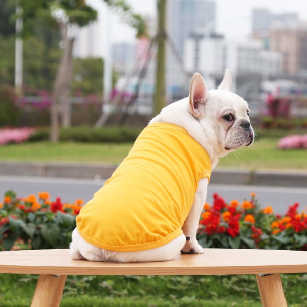 Blød hundetrøje til kæledyr - Basic t-shirt til hundehvalpe