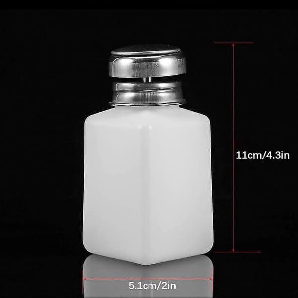 200ML Plastpumpdispenser Tom Plastvätskeförvaringsflaska för nagellack A