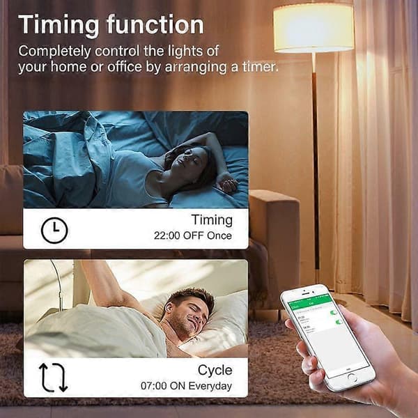 Tuya Zigbee/WiFi 10A Smart Switch Smart Life APP Fjärrkontroll Smart Hem Timing