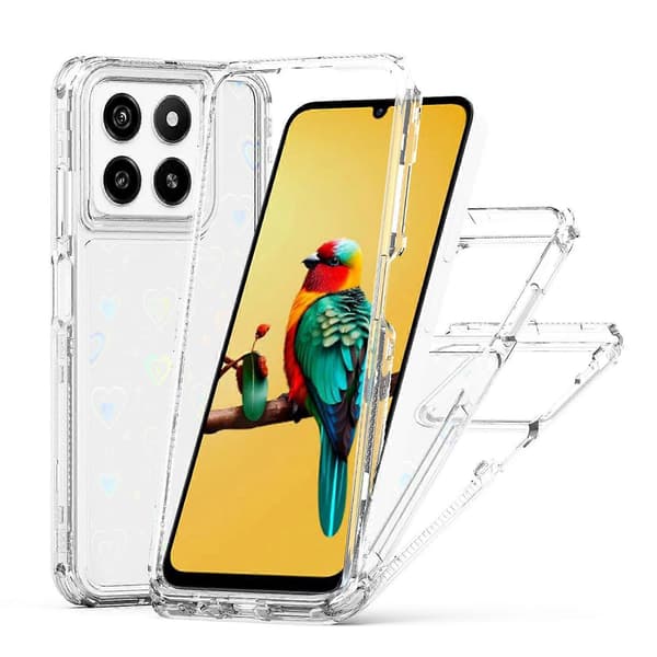 Transparent akryl laserpapper telefonfodral för ZTE Blade A55