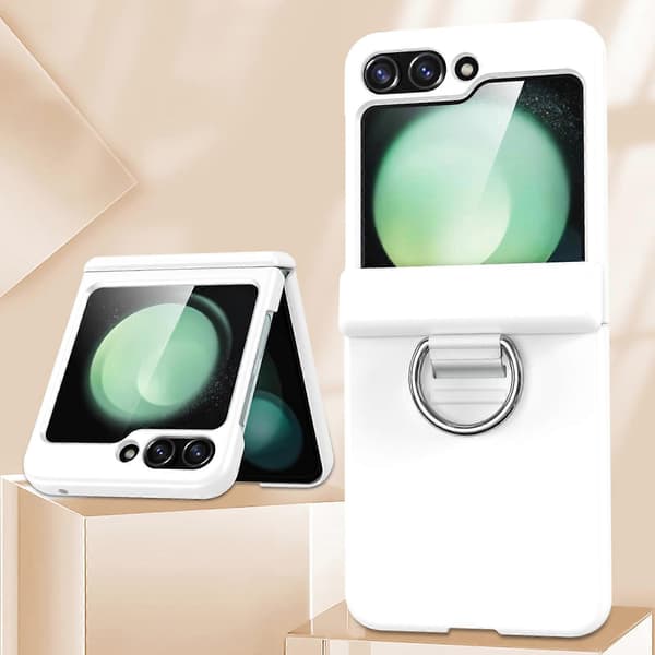 TPU+PC Vikbart Telefonfodral med Ring för Samsung Galaxy Z Flip6 5G
