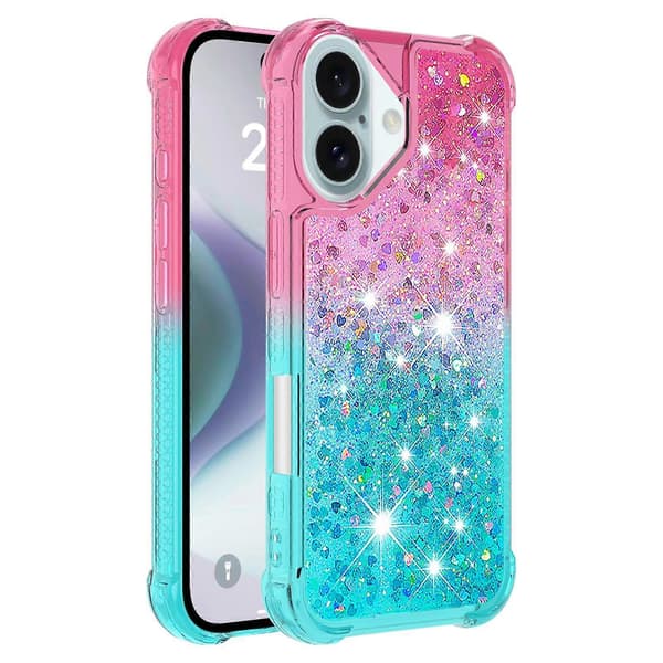 Til iPhone 16 TPU-etui Gradient Quicksand Telefonbagcover A