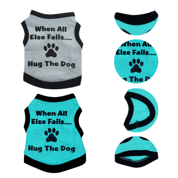 2-pak hund T-shirt basisvest outfit