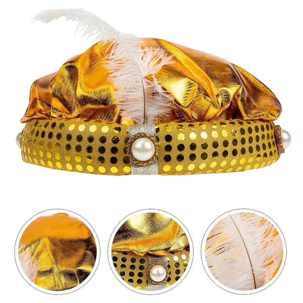 Halloween gul hatt i arabisk stil for kostymefestforestilling A