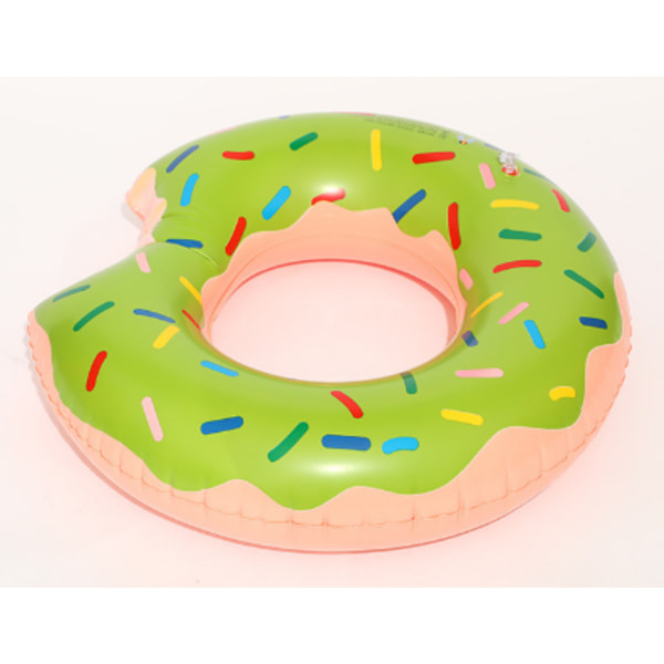 Donut Pool Float Gummibåtar Donut Pool Ring Donut Simning Green 80#