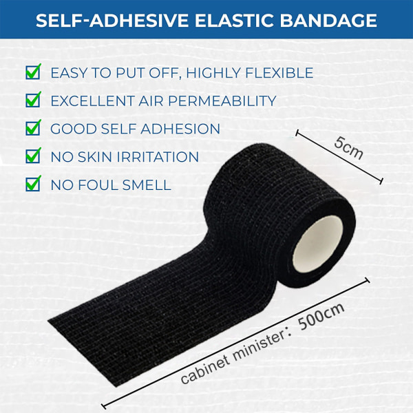 Selvklæbende non-woven bandage - Sports elastisk bandage til