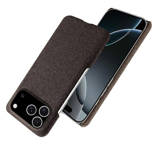 Kompatibel med iPhone 17 Pro Mobilskal Tygtextur Anti-Rep Skyddande PC Baksida A