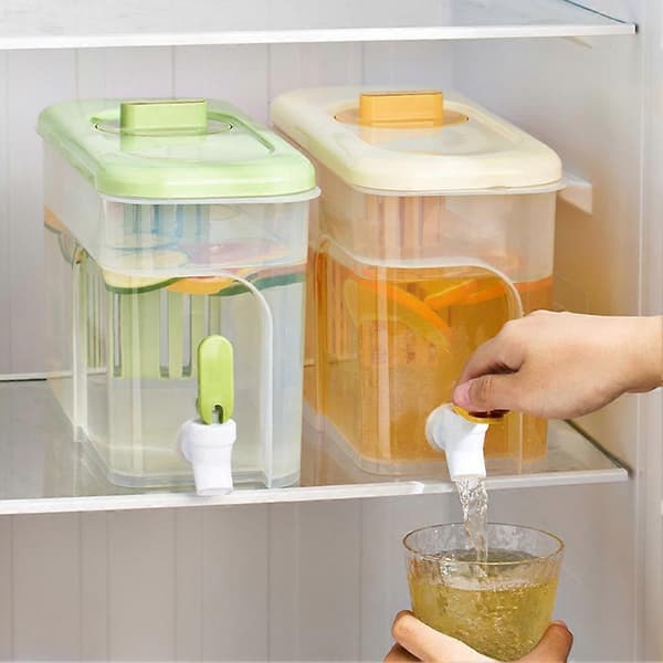 Iced Fruit Juices Container Stabelbar Ingen Lækage Vandkander til Køkken A