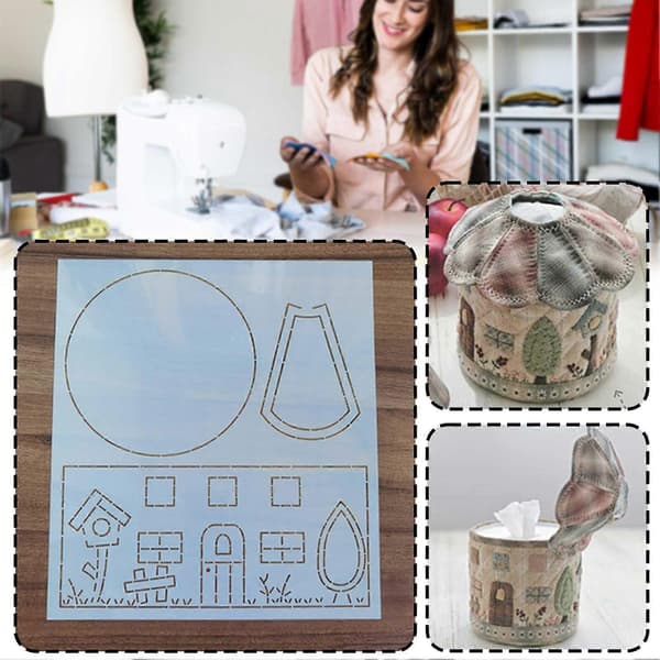 Quilteskabelon Plastik Patchworks Værktøj Til DIY Håndværkskunst Style 1