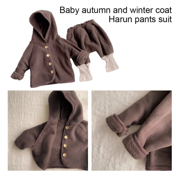 Barnkläder Baby coat Harun byxdress Vår och höst