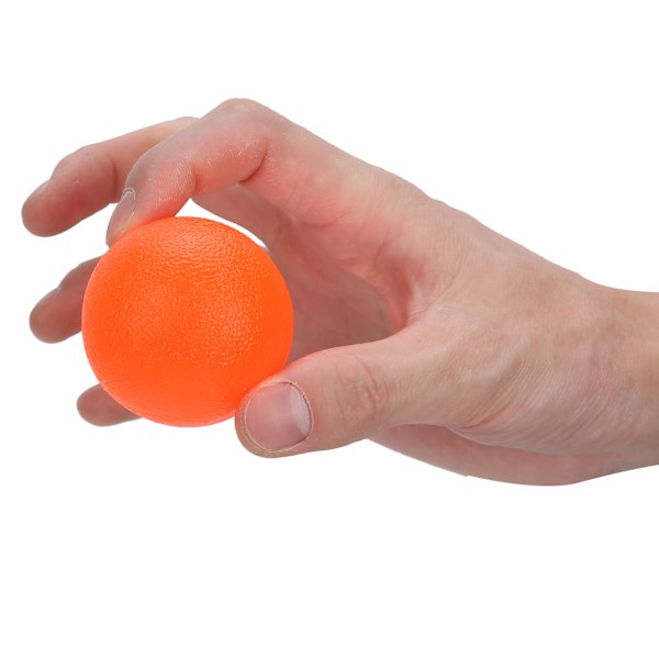 5-pack Fitness Hand Finger Strength Training Ball Silikon Fingerövningsmassageboll Orange 20 Hårdhet