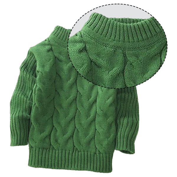 Sweatshirt med rund hals, tyk børnetrøje med fløjlsfor